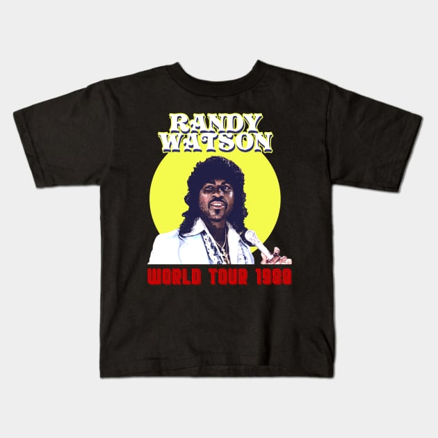 Randy Watson World Tour 1988 Kids T-Shirt by demarsi anarsak